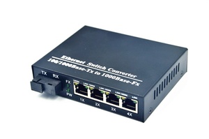 Oem ODM Gigabit FTTH 1sc cổng 4 <span class=keywords><strong>RJ45</strong></span> phương tiện truyền thông chuyển đổi 1310nm 1550nm 20km duy nhất SC nhanh <span class=keywords><strong>Ethernet</strong></span> sợi thiết bị quang - Product Image 2