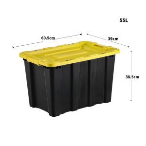 Boîte de rangement en plastique PP de haute qualité avec couvercle, rouge, 55L (14,5 gallons), vente en gros <span class=keywords><strong>DB</strong></span> SX-55 - Product Image 1