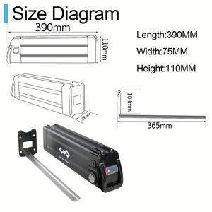 Batería de Litio Silver Fish para Bicicleta Eléctrica, 24V 15ah 20Ah, para Kit de Motor de Bicicleta Eléctrica de 24V 250W - Product Image 5