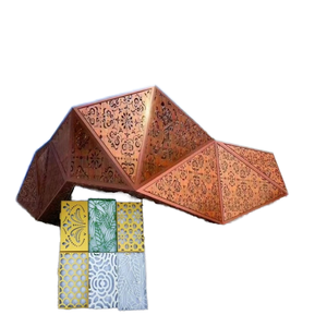 Modern Design Aluminum Alloy 3D Carved Veneer <b>Fireproof</b> Steel Facade Wall Cladding Decorative Panels Interior Curtain Wall Hotel - Product Image 1