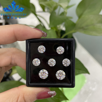 Beyaz mozanit elmas 0.3 ~ 10ct parlak kesim VVS DEF gevşek taş 4mm ~ 14mm 100% GRA sertifikası ile elmas testi geçmek