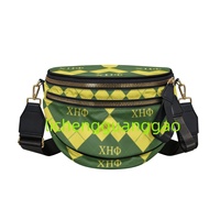 Sac bandoulière en forme de coquille, design élégant avec lettres grecques, unisexe, pour voyage et extérieur, vente en gros usine