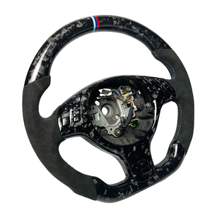 Volant de course en fibre de carbone forgée noire pour BMW E46 Tuning automobile pour BMW E90 E91 E71 E46 E81 E84 E92 Volant personnalisable - Product Image 3