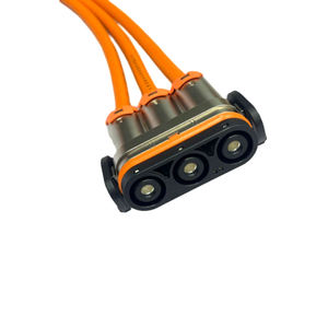 HV EV 3 pôles automobile électrique HVIL <span class=keywords><strong>connecteur</strong></span> 120A pour véhicule électrique câble <span class=keywords><strong>25mm2</strong></span> Orange blindé - Product Image 2