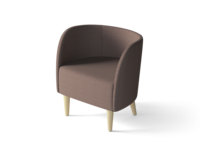 Ensemble de canapé de bureau en tissu pour une place