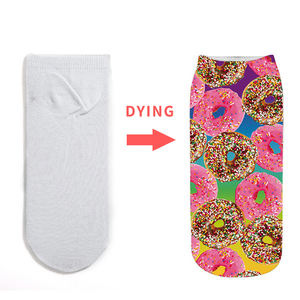 Mujeres y hombres personalizados Impresión 3D Bright Fun Food Fruits Sweeties Donuts <span class=keywords><strong>Odd</strong></span> Future <span class=keywords><strong>Calcetines</strong></span> tobilleros - Product Image 1