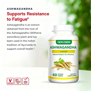 Capsule Vegetariane di Ashwagandha per Uomini Adulti OEM 300mg Supporto Energetico Funzione Maschile Estratto di Withania Somnifera /60 Capsule - Product Image 2