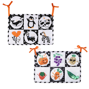 Tumama Trẻ Em Đầu Tiên của Tôi Bé Vải Mềm Cuốn Sách Bận Cuốn Sách Đầu Học Tập Màu Đen & Trắng Hoạt Động Vải Bé Cuốn Sách Đồ Chơi - Product Image 6