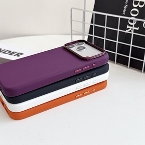 Coque de téléphone magnétique en silicone liquide S135 tendance, série Eagle Eye, avec support pour objectif d'appareil photo pour iPhone 18 17 Pro Max - Product Image 4