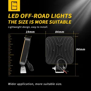 12V Mini Nhựa Vuông <span class=keywords><strong>LED</strong></span> Làm Việc Ánh Sáng Cho Xe Ô Tô 16 Đèn 48W Đèn Pha Phụ Trợ Điều Kiện Mới Lái Xe Đèn - Product Image 2