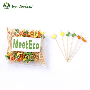 Palillos y Brochetas de Bambú Ecológicos de Grado Alimenticio, Desechables, Portátiles, para Decoración de Fiestas, Personalizables, para Camping - Product Image 6