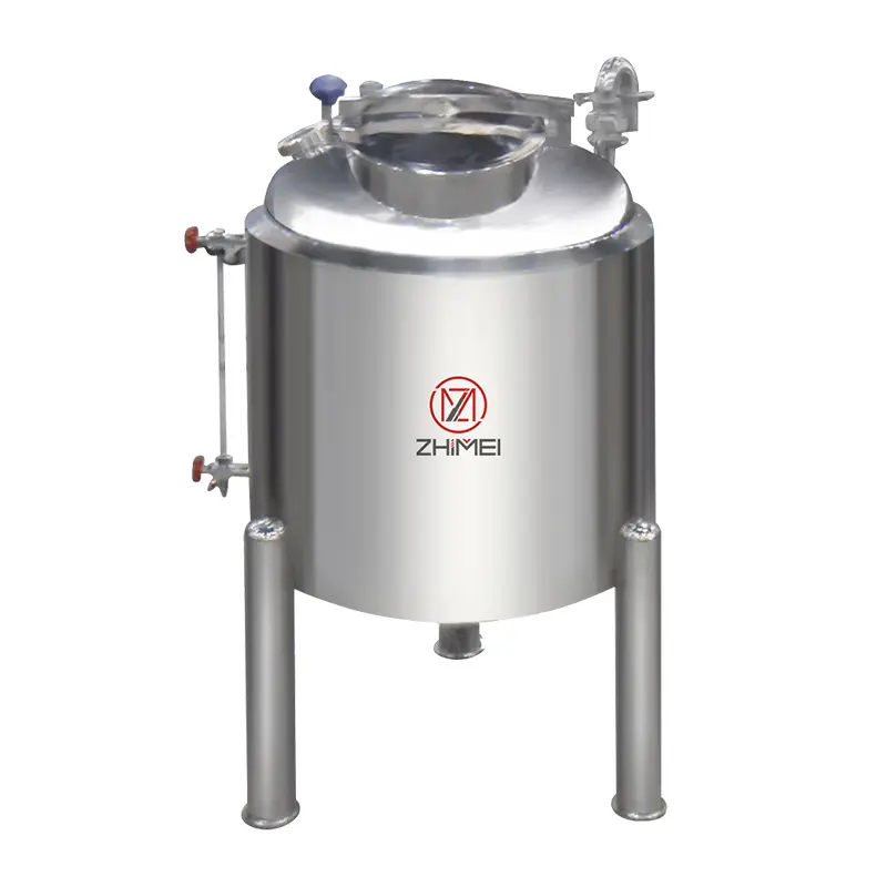 Serbatoio a pressione chimica cosmetico personalizzato 200-8000L sanitario per uso alimentare per acqua verticale in acciaio inossidabile