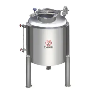 Tanque de almacenamiento de recipiente a presión químico cosmético de agua de acero inoxidable Vertical de grado alimenticio sanitario personalizado 200-8000L