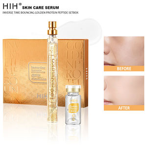 HIHロゴカスタムMOQ 1000ゴールドプロテインペプチドセット リフティング＆タイトニング しわ改善美容サロンセット フェイスセラム - Product Image 1