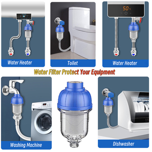 1/2 "tái sử dụng trầm tích lọc nước, 316 thép không gỉ lưới màn hình 40μm lọc, lọc nước cho máy giặt - Product Image 2