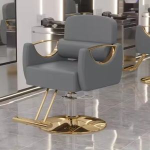 Nouvelle chaise de barbier en cuir simple pour salon de coiffure, peut être placée à l'envers, équipement de salon, mobilier de salon de coiffure - Product Image 5