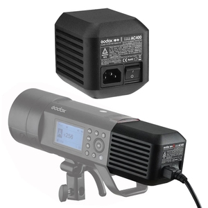 Adaptateur d'alimentation secteur <span class=keywords><strong>Godox</strong></span> AC400 avec câble pour flash extérieur <span class=keywords><strong>GODOX</strong></span> <span class=keywords><strong>Witstro</strong></span> <span class=keywords><strong>AD400Pro</strong></span> - Product Image 1