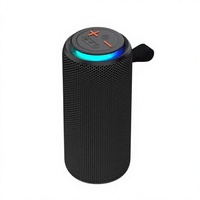 Housse de transport en tissu pour enceinte avec lumière RGB, idéale pour l'extérieur, les voyages, audio stéréo sans fil, avec cordon de transport en plastique SA-411