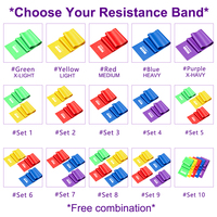 Bandes de Résistance TPE pour Gymnastique – Simples et en Ensemble, 5 Niveaux – Bandes d'Exercice pour Yoga, Pilates, Entraînement Complet du Corps – Bande de Résistance Extensible avec Logo Personnalisé