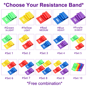 Bandas de Resistencia TPE para Gimnasio, Individuales y en Set, 5 Niveles, Bandas de Ejercicio para Yoga, Pilates, Entrenamiento de Cuerpo Completo, Banda Elástica con Logotipo Personalizado - Product Image 6