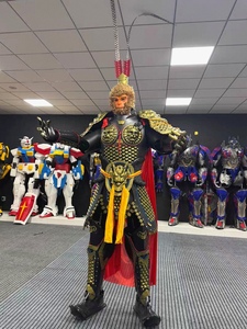 Casque d'armure de <span class=keywords><strong>cosplay</strong></span> <span class=keywords><strong>Black</strong></span> Myth Echo, tenue plaquée avec des plaques segmentées à motif montagne imitation, aspect métallique réaliste - Product Image 5