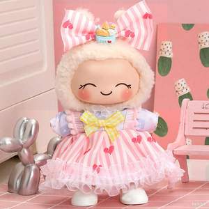 Pour pas de poupée ensemble de vêtements pour filles 5-17cm mignon modèle de mode jouet avec rose rayé Designer jupe accessoire ethnique série 14 + - Product Image 2