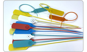 Sceau de sécurité en plastique inviolable, étiquette en plastique à tirer, étiquette suspendue personnalisée pour conteneur de vêtements - Product Image 6