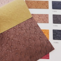 Cuir artificiel de haute qualité à texture d'autruche pour sacs, canapés, housses de sièges de voiture