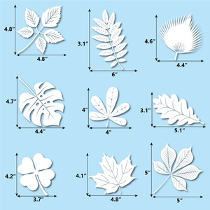 Premium Blad Anti-Botsing Raamstickers Waarschuwing Vogels Te Beschermen Tegen Impact Glas Decoratie Witte Elektrostatische Glazen Sticker - Product Image 2