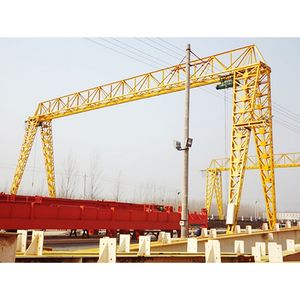 20 टी 50 टन टिकाऊ गैन्ट्री क्रेन का उपयोग करते हुए कैंटिलीवर रेल घुड़सवार कार्यशाला - Product Image 5