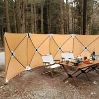 Paravent de camping portable (tissu Oxford) pour tente, pare-vent de poêle, écran d'intimité extérieur minimaliste