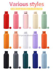 <strong>Personalised</strong> Custom Vacuum Insulated Thermal Embossed Drinking Thermos Double Wall Stainless Steel Gym Kids Rubber <strong>Water</strong> <strong>Bottles</strong> - Product Image 4