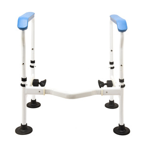 Toilet <b>Grab</b> <b>Bar</b> Blue And White Suction Cup Safety Support For Elderly Pregnant Women Bathroom Use - Product Image 5