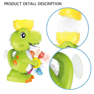 Unisex พลาสติกไดโนเสาร์สปริงเกลอร์ล้อชุดของเล่นลอยเด็กอาบน้ําเกมและ<span class=keywords><strong>เป็ด</strong></span>ของเล่นเด็กชุดเล่นอาบน้ํา - Product Image 3