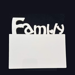 Qualisub Factory Price Family Photo <strong>Frames</strong> <strong>with</strong> 155x140mm Size Thermal Transfer <strong>Printing</strong> MDF Material &amp; Stands for Sublimation - Product Image 2