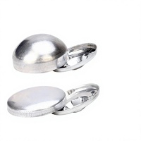 [Stock Directo de Fábrica] Botones con Cubierta de Aluminio, Botones para Manualidades, Botones con Base de Aluminio en Bolsa de Tela, Botones en Blanco con Base de Aluminio