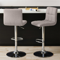 Tabouret en cuir Pu minimaliste, pivotant et réglable, chaise de Bar à dossier haut et central, nouveau design