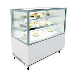 commercial refrigerated dough counter case glass bread food display fridge bakery dessert store cake storage cabinet for sale