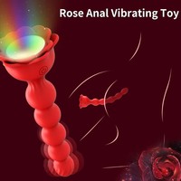 Nouveauté : Jouets sexuels en silicone lumineux, perles anales, plug vibrant, produits pour adultes pour femmes