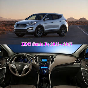 Para <span class=keywords><strong>HYUNDAI</strong></span> IX45 Santa Fe 2013 - 2017 Unidad Principal con Marco Pantalla Táctil 2.5D de 9" Android GPS Navegación Reproductor Multimedia para Coche - Product Image 2