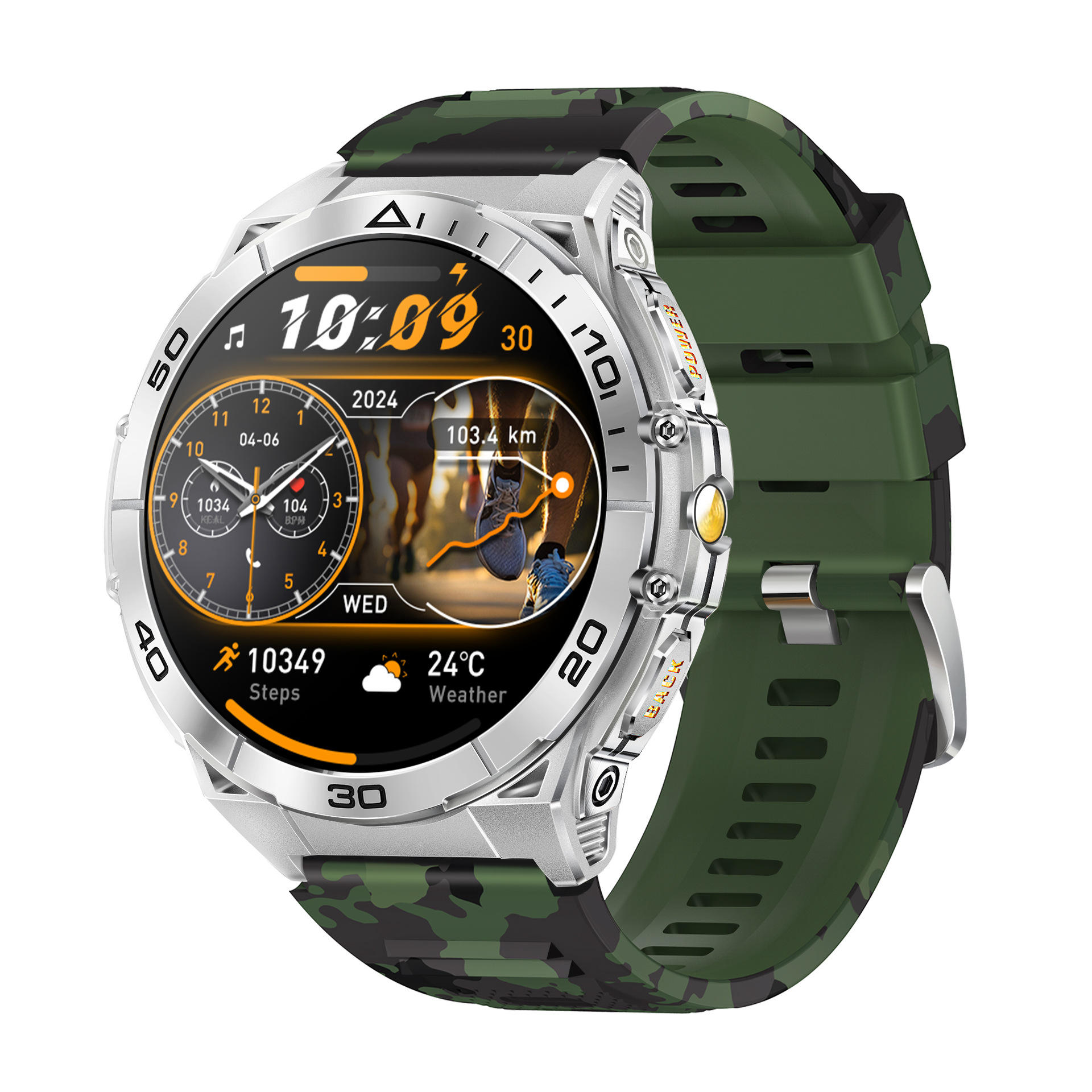 Silver green camouflage