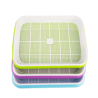 Microgreen Tray Plateaux de semis en plastique pépinière semoir strater cultiver pot de plantes
