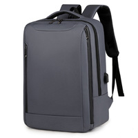 Sac à dos unisexe pour ordinateur portable avec interface de chargement USB Sac de bureau étanche pour ordinateur