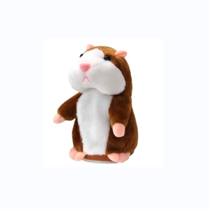 Juguete de peluche de hámster parlante, repite <span class=keywords><strong>lo</strong></span> que dices, juguetes de peluche divertidos, juguetes interactivos de peluche con registro parlante para niños, Aprendizaje Temprano - Product Image 1