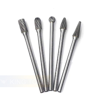 Fraise rotative en carbure de tungstène à double coupe, tige longue 150 mm (6 po), pour meuleuse, pour le traitement des métaux en trous profonds et les moules automobiles