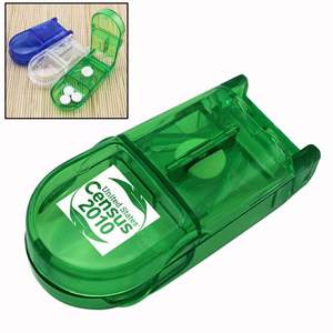 Custom Logo Pill Organizer With Cutter - Medicine <b>Tablet</b> Divide Splitter With Pill <b>Container</b> - Product Image 2