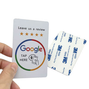 Échantillon gratuit Code QR personnalisé Appuyez sur Business Ins Facebook Tiktok Social Media RFID Card PVC NFC Google Review Card - Product Image 4
