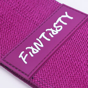Bande de résistance de Yoga en tissu personnalisé de haute qualité 8cm sangle en Polyester de poids lourd pour l'exercice d'entraînement de Squat de boucle de hanche de butin - Product Image 4