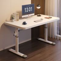 Bureau debout réglable en hauteur manuellement, bureau d'ordinateur pour la maison et le bureau, table d'étude multifonctionnelle pour chambre et enfants