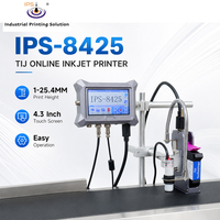 Impresora de Inyección de Tinta Térmica en Línea IPS-8425, Impresora de Datos Variables Tij 2.5, Máquina de Codificación de Fechas para Alimentos, Películas Plásticas y Cartón